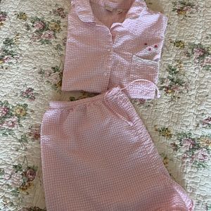 Classic elegants pajama set gingham size xl